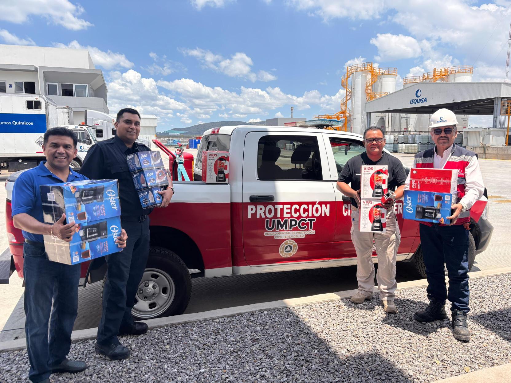 Grupo ISQUISA fortalece su colaboración con Bomberos de Tepeji del Río, Hidalgo